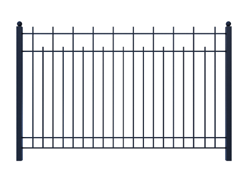 Забор металлический секционный модель СПР-001